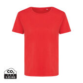 Iqoniq Yala dames lichtgewicht gerecycled katoen t-shirt, luscious red (XXS)