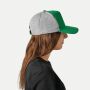 5-panel baseballcap UP TO DATE donkergroen, grijs