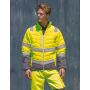 Zacht gewatteerd veiligheidsjack Fluorescent Orange / Grey S