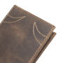 WILDERNESS I - Lederen billfold portemonnee bruin