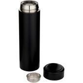 Taylor 450 ml dubbelwandige roestvrijstalen fles met theefilter - Zwart
