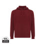 IQONIQ Rila lichtgewicht gerecycled katoen hoodie, bordeauxrood (XL)