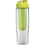 H2O Active® Tempo 700 ml sportfles en infuser met flipcapdeksel - Transparant/Lime