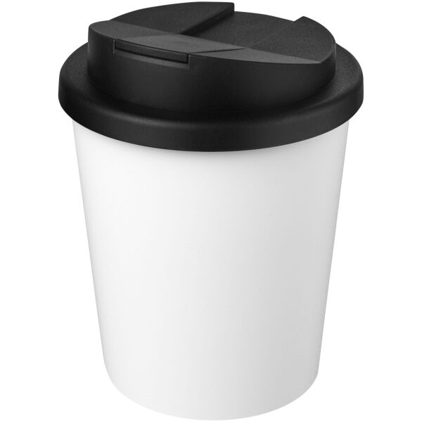 Americano® Espresso 250 ml recycled tumbler with spill-proof lid - White/Solid black