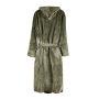 VINGA Louis luxe pluche RPET badjas maat S/M, groen