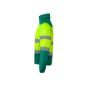 TWO-TONE HIGH VISIBILITY PADDED JACKET, FLUO YELLOW/GREEN, 3XL, VELILLA