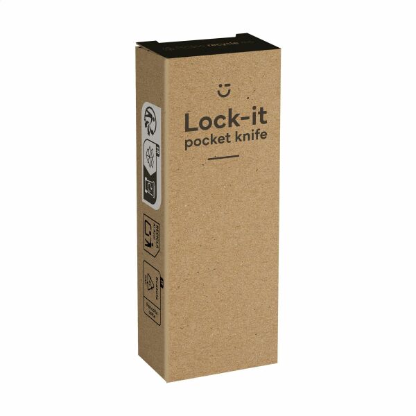 Lock-It Taschenmesser - braun Lock-It Taschenmesser - braun