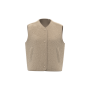 Mouwloos sherpa damesjasje Wet Sand XL