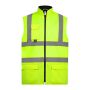 Gewatteerde bodywarmer signalisatie Hi Vis Yellow M