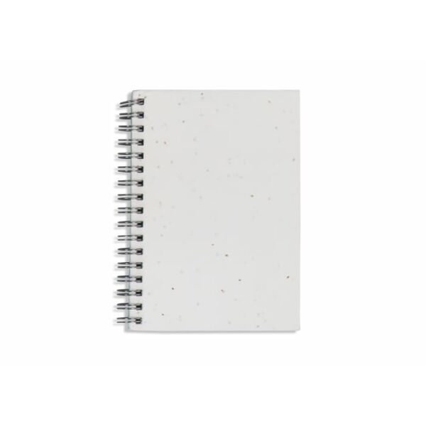 Spiraal notitieboekje zaadpapier