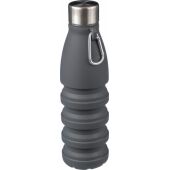 Siliconen opvouwbare drinkfles 550 ml Erin zwart