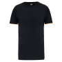 T-shirt Day To Day korte mouwen Black / Orange S T-shirt Day To Day korte mouwen Black / Orange S