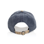 BEAU AWARE™ Washed 6 panel 270gsm cotton twill two tone cap, donkerblauw BEAU AWARE™ Washed 6 panel 270gsm cotton twill two tone cap, donkerblauw