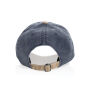 BEAU AWARE™ Washed 6 panel 270gsm cotton twill two tone cap, donkerblauw