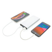 Aluminium 18W 10.000 mAh PD Powerbank, zilver