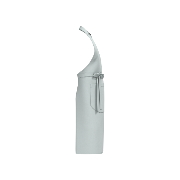 Schort met zak van biologisch katoen Snow Grey One Size Schort met zak van biologisch katoen Snow Grey One Size