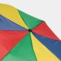 Opvouwbare, uit 2 secties bestaande manueel te openen paraplu REGULAR blauw, geel, groen, rood