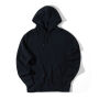 Iqoniq Rila lichtgewicht gerecycled katoen hoodie, zwart (S)