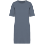 Ecologische verwassen T-shirtjurk Washed Mineral Grey XL Ecologische verwassen T-shirtjurk Washed Mineral Grey XL