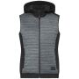Ladies' Padded Hybrid Vest carbon melange/black XS Ladies' Padded Hybrid Vest carbon melange/black XS