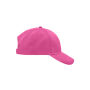 Brushed 6 Panel Cap pink one size