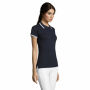 PASADENA WOMEN - PASADENA dames polo 200g - XXL - Franse Marine/wit