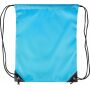 Polyester (210D) trekkoord rugtas Isolde lichtblauw