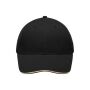 Light Brushed Sandwich Cap black/beige
