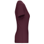 Dames-T-shirt BIO150 IC V-hals Wine XS