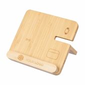 Draadloze oplader Tribu | Bamboe | 3-in-1 - bruin Draadloze oplader Tribu | Bamboe | 3-in-1 - bruin
