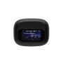 Airtune RCS gerecycled plastic ANC-oordopjes met touchscreen, zwart