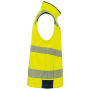 Gerecycled softshelljack met afneembare mouwen Hi Viz Yellow / Navy S