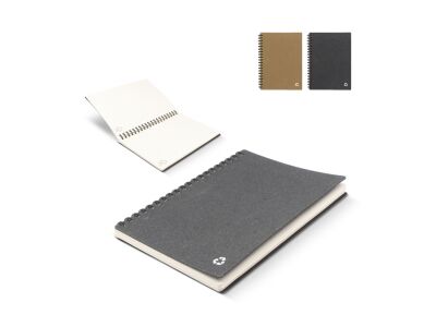 Notebook gerecycled leer Midi