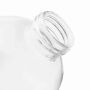 Glazen drinkfles DRINK HEALTHY transparant, zwart