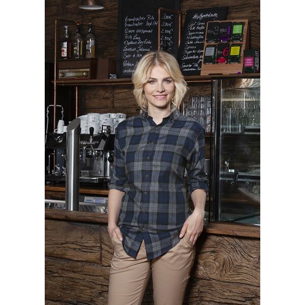 Ladies' Checked Blouse Urban-Style