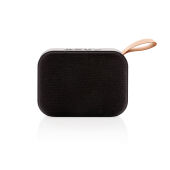 Fabric trend draadloze 3W speaker, zwart, zwart