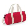 MINI BARREL BAG, CLASSIC RED/OFF WHITE, One size, BAG BASE
