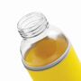 TAKE WELL - Glazen fles geel, transparant