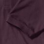 RUS Men Classic Polycotton Polo, Burgundy, S