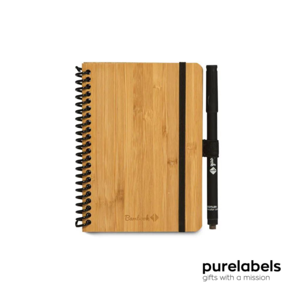 Bambook uitwisbaar notitieboek bamboe whiteboard - a6