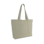 Grote shopper met zijzak Washed Green Clay One Size