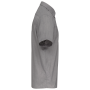 Overhemd in onderhoudsvriendelijk polykatoen-popeline korte mouwen heren Marl Storm Grey 6XL