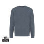 IQONIQ Denali gerecycled katoen sweater ongeverfd, heather navy (L)