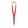 Afneembare polyester lanyard in Pantone-kleur met zeefdruk en metalen karabijnhaak Afneembare polyester lanyard in Pantone-kleur met zeefdruk en metalen karabijnhaak