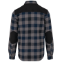 Geruit overshirt met zakken Storm Grey / Navy Checked / Black S