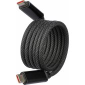 Nylon oplaadkabel Janet blauw