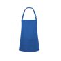SHORT BIB APRON BASIC WITH BUCKLE AND POCKET, BLUE, One size, KARLOWSKY