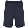 2-in-1 duurzame shorty met ingewerkte ondershort Navy XS