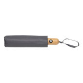 21" Impact AWARE™ RPET 190T bamboe auto open/dicht paraplu, antraciet