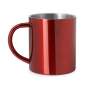 KIWAN Metalen mok dubbelwandig , inhoud 290ml - rood